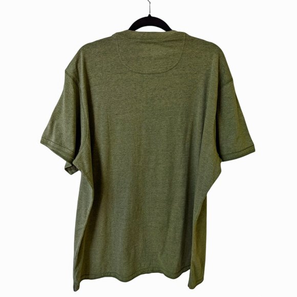 Outdoor Life Mens Wilderness Henley Short Sleeve Sea Kelp Heather TShirt Sz 2XLT - Picture 2 of 9